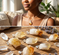 Raw Citrine Crystal Point Pendant (Silver Bail) Gemstone Jewelry Necklace Supply Amazing Crystals