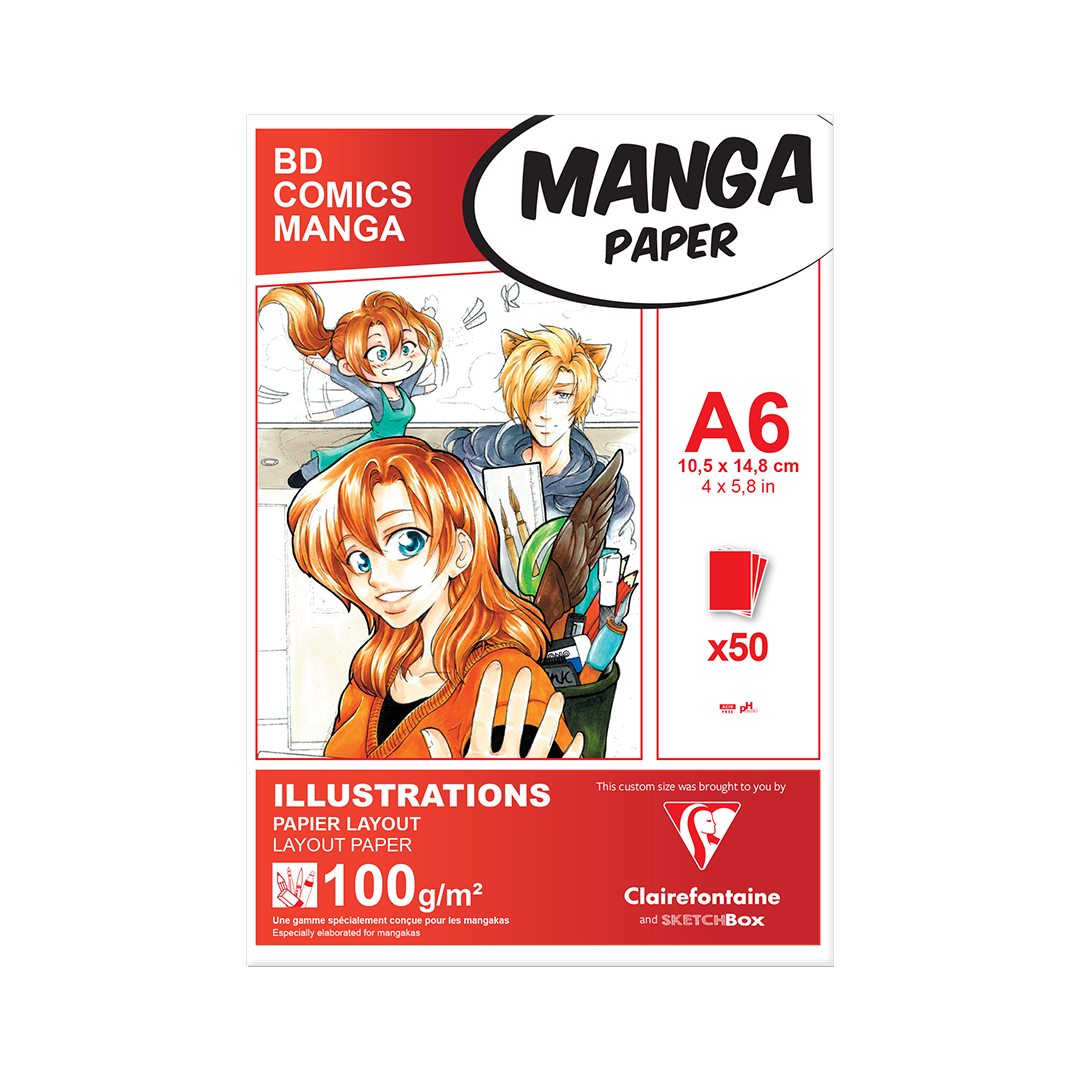 Clairfontaine Manga Marker Paper A6 Co-branded--50 Sheet ShopSketchBox