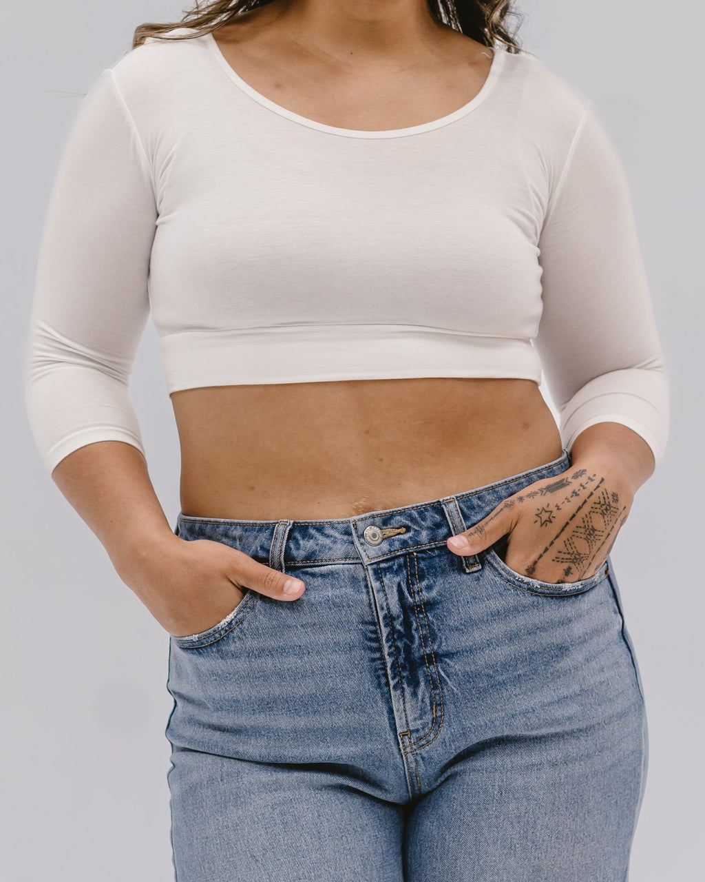 Classic 3/4 Sleeve Halftee HALFTEE Layering Fashions
