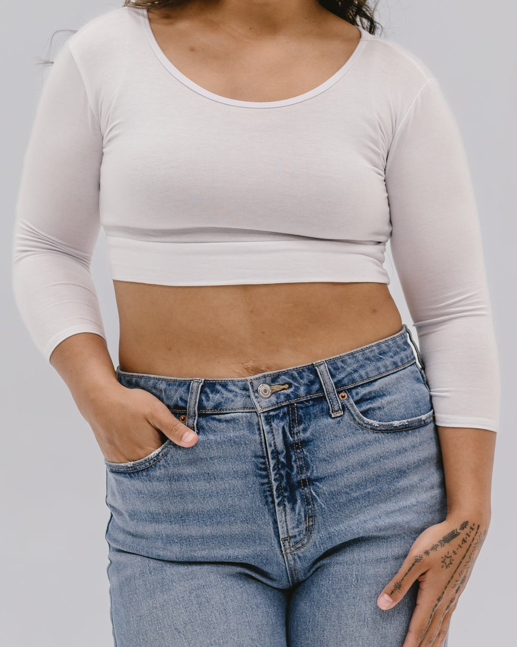 Classic 3/4 Sleeve Halftee HALFTEE Layering Fashions