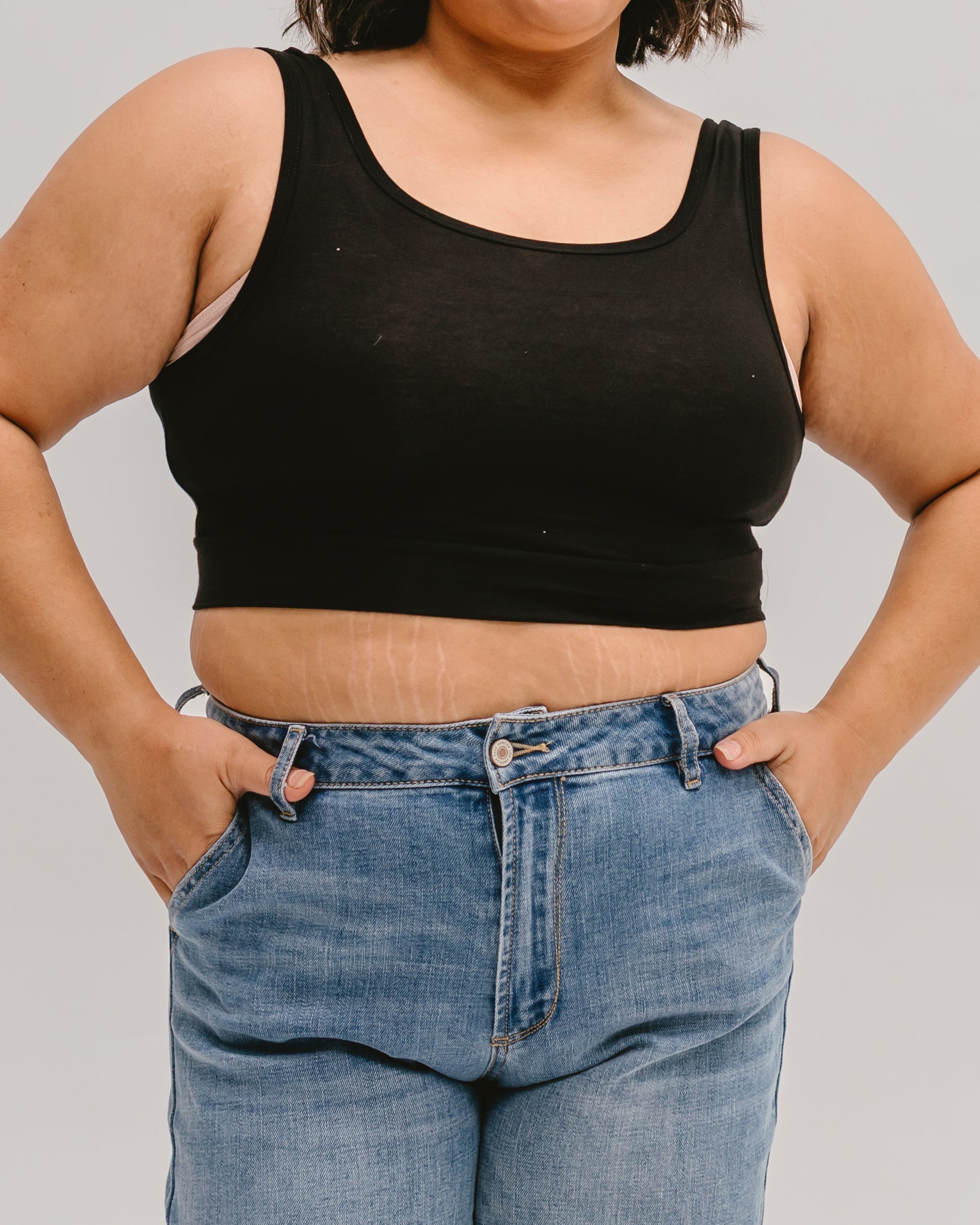 Classic Wide Strap Tank Halftee HALFTEE Layering Fashions