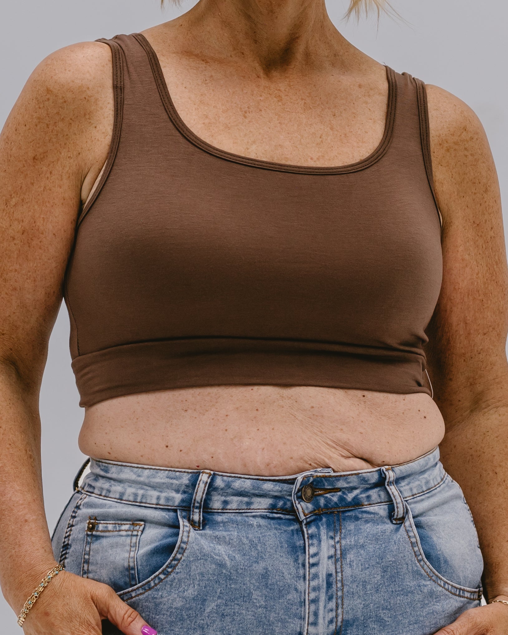 Classic Wide Strap Tank Halftee HALFTEE Layering Fashions