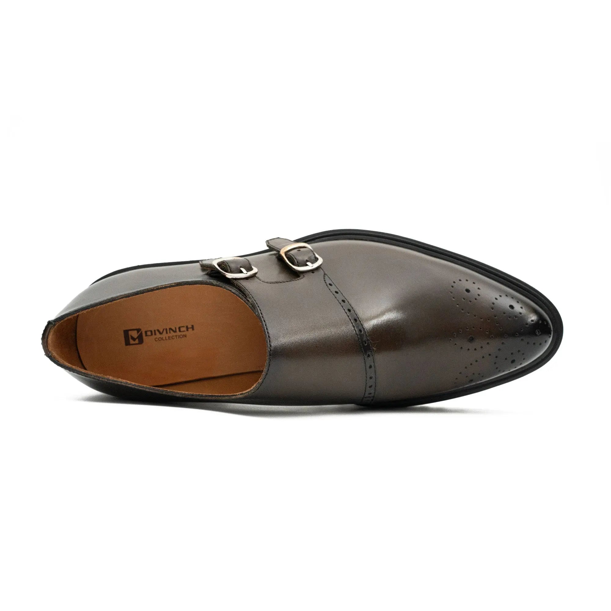 Coffee Double - Monk Chunky Loafers Divinch