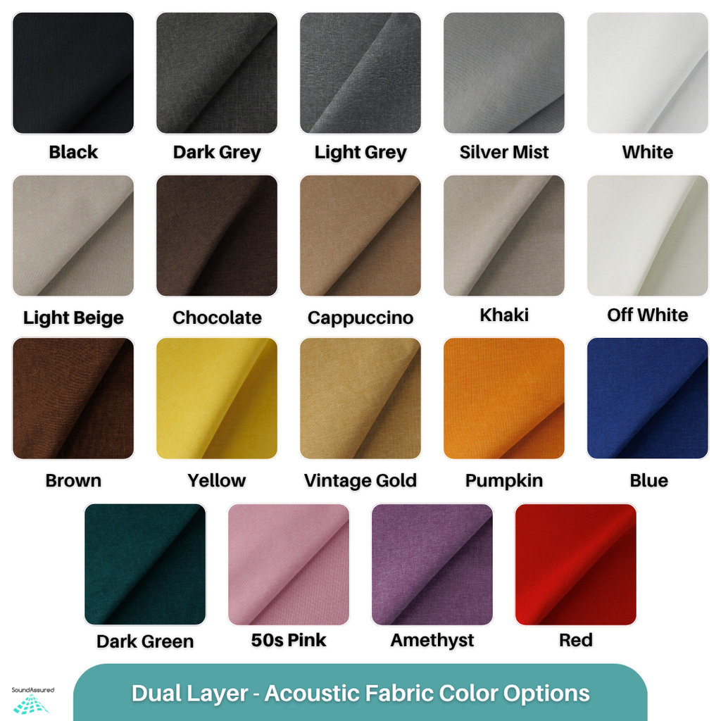 Dual Layer Acoustic Fabric for DIY Panels & Speakers SoundAssured