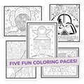 Colors Wars Coloring Pages (5 Pack) Pop Colors