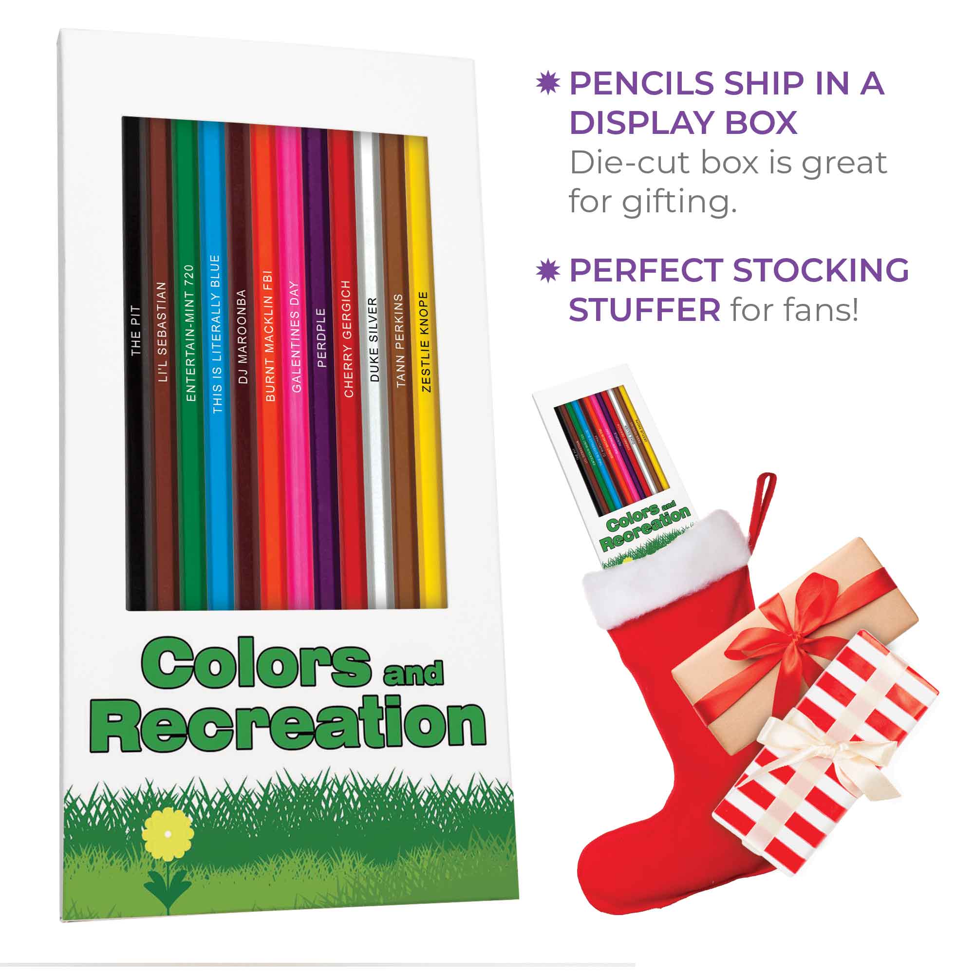 Colors and Recreation Colored Pencils & Coloring Pages for Fans of Parks & Recreation Pop Colors