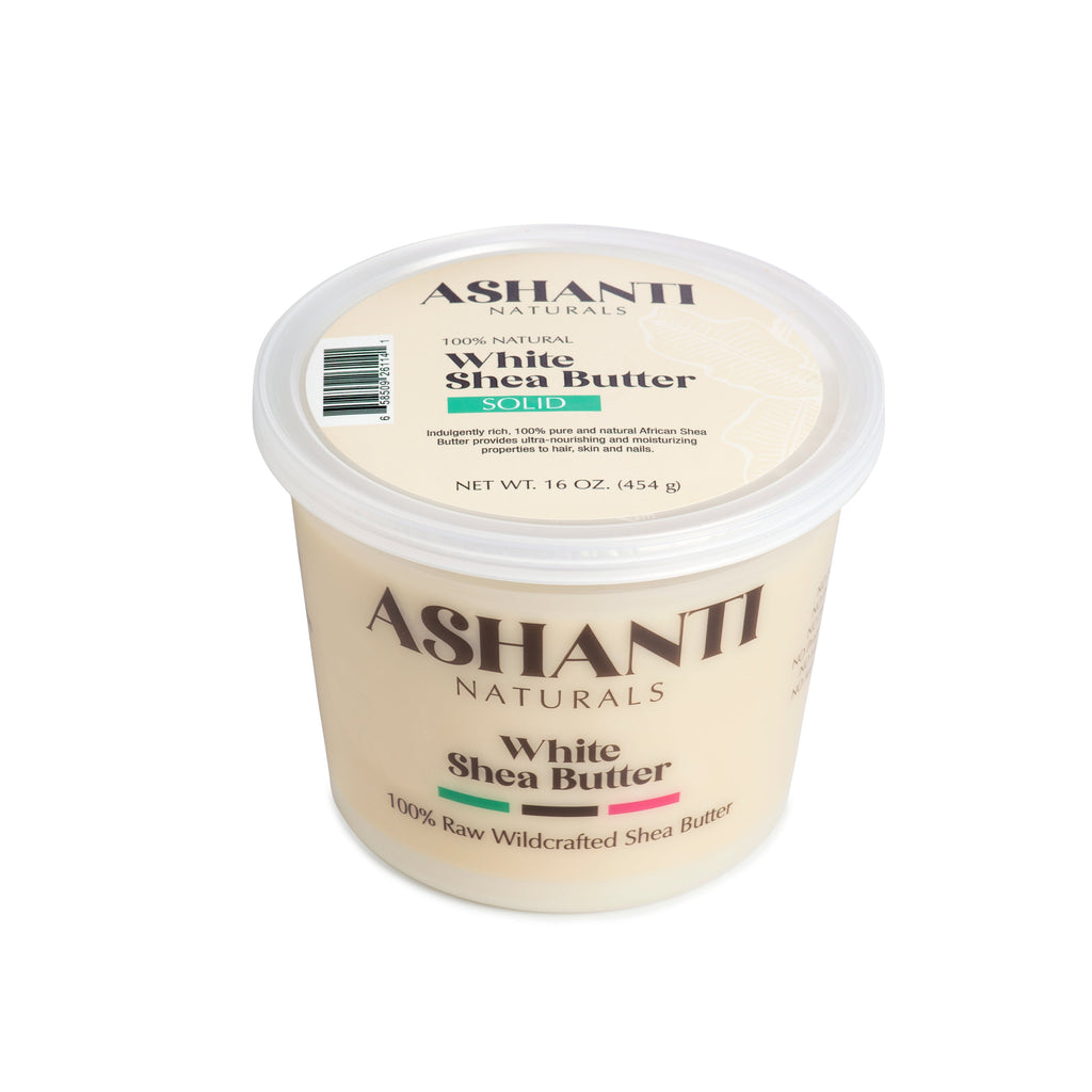 ASHANTI NATURALS 100% White Shea Butter - Solid AshantiNaturals