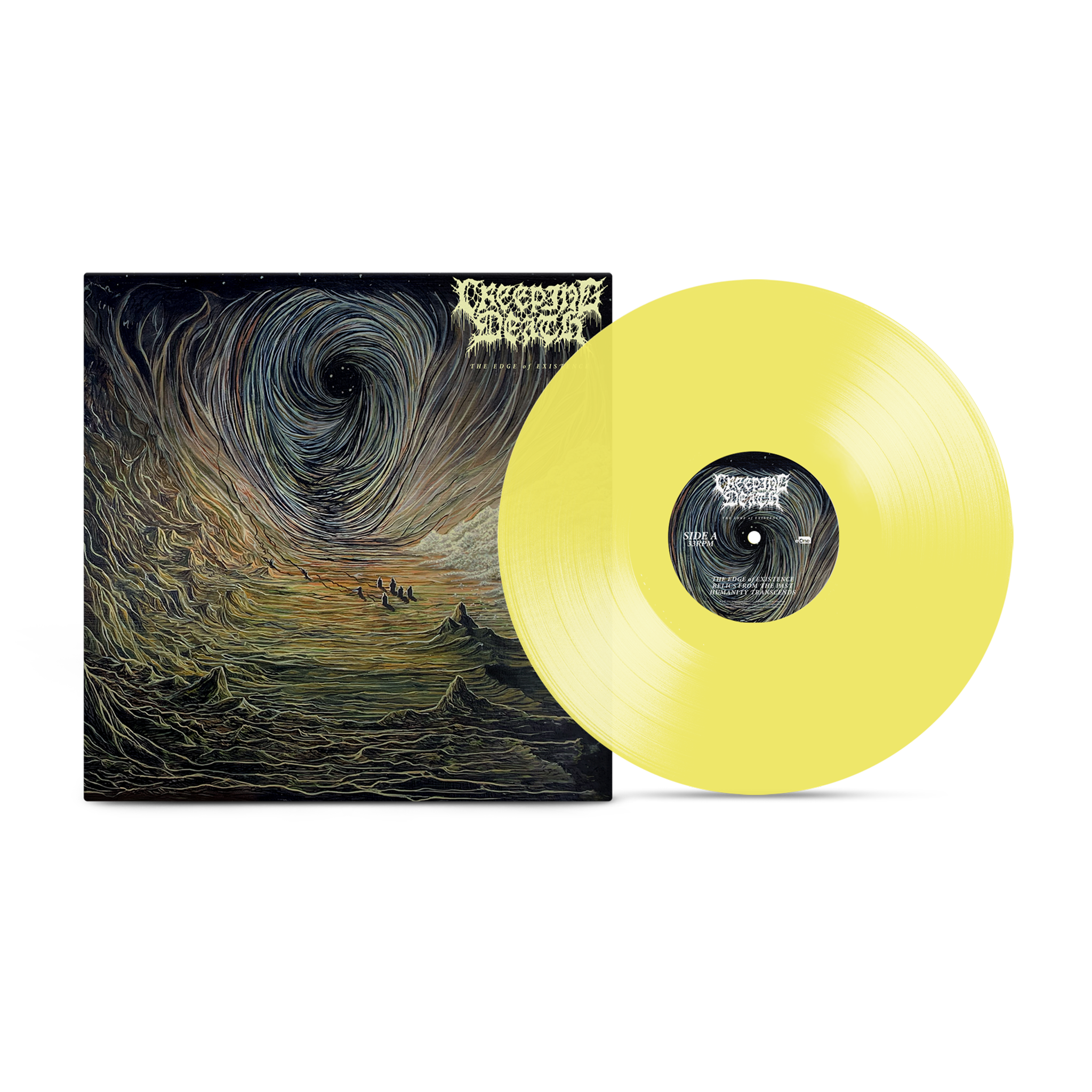 Creeping Death - The Edge of Existence Clear Yellow Vinyl MNRK Heavy