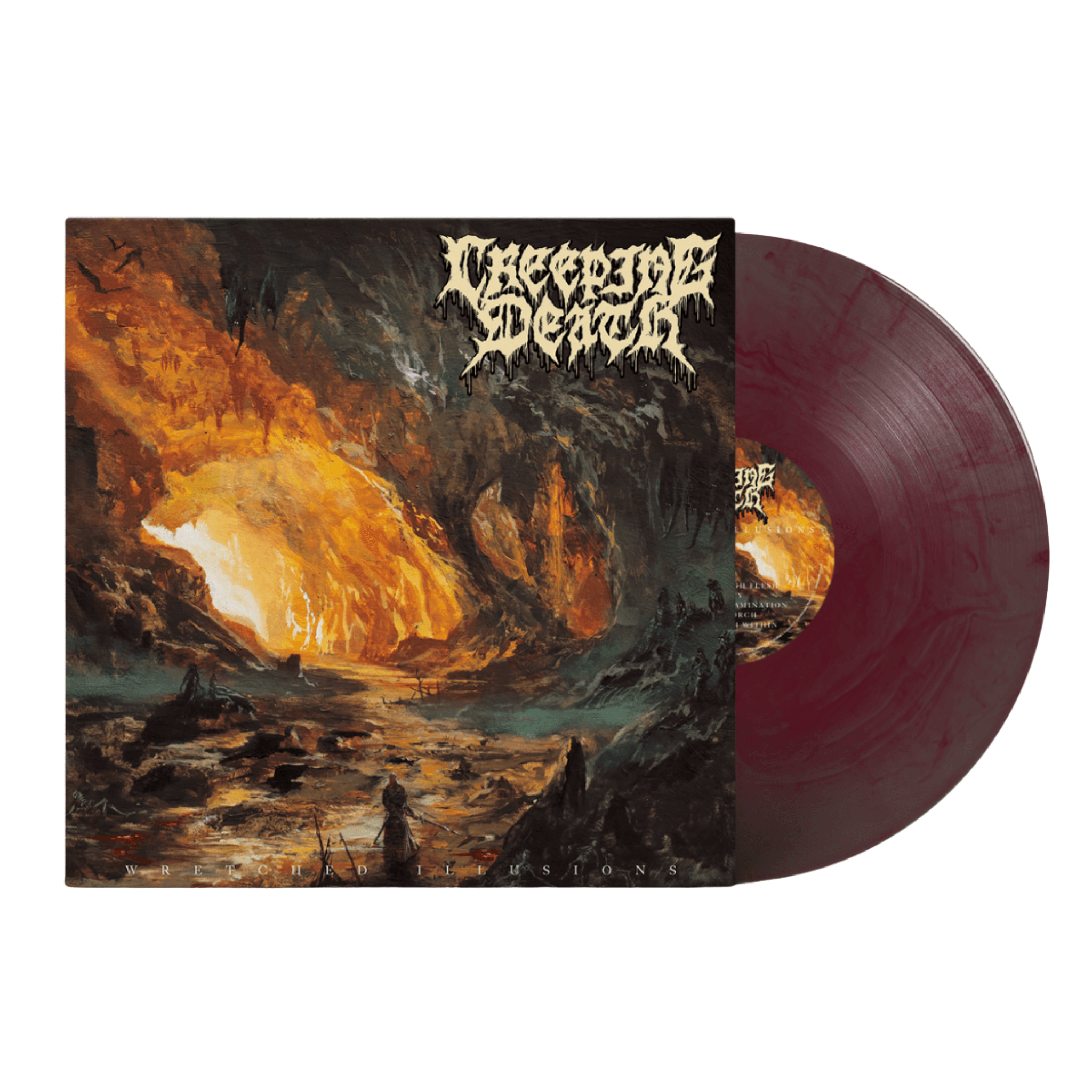 Creeping Death - "Wretched Illusions" Grape Galaxy LP MNRK Heavy