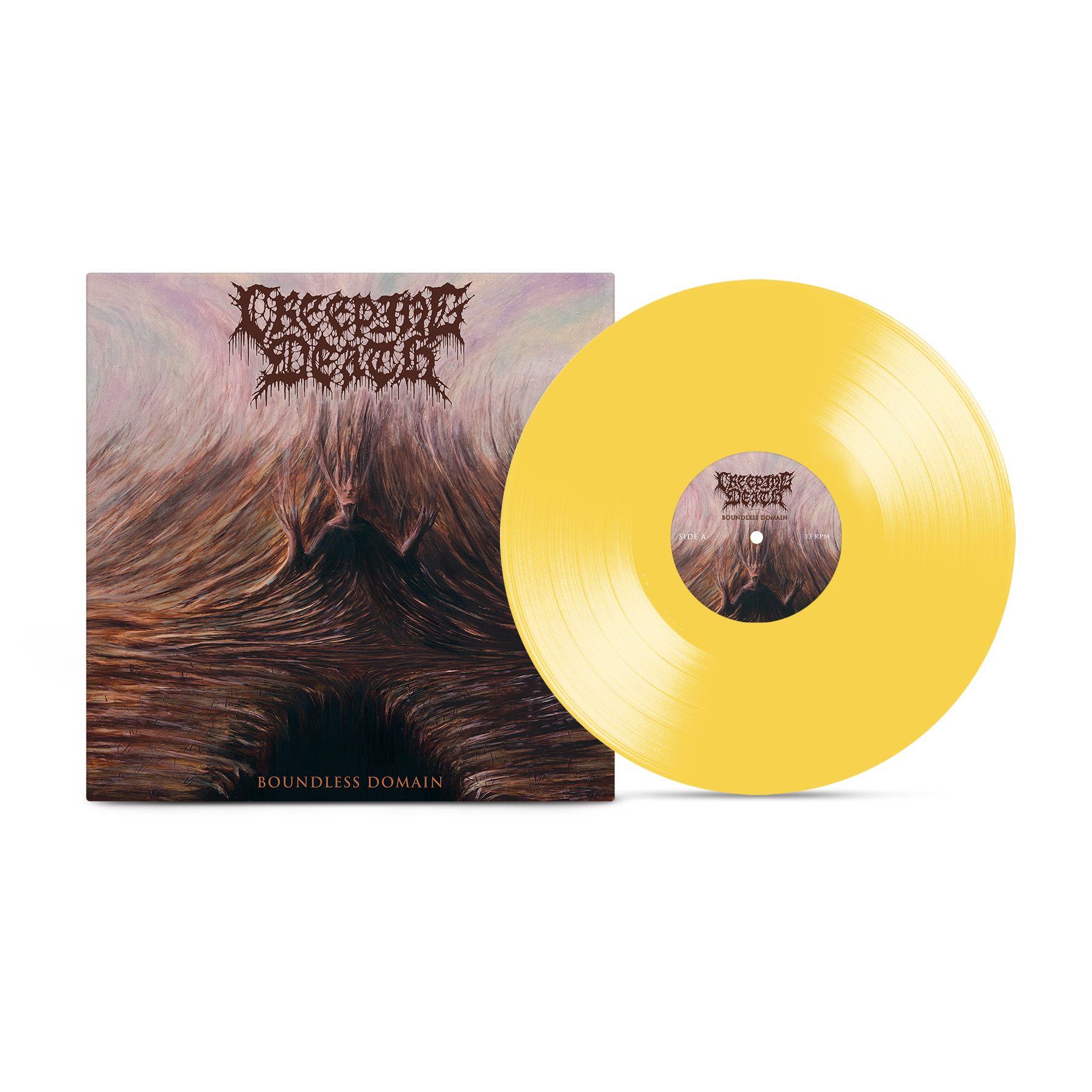 Creeping Death - Boundless Domain Canary Yellow Vinyl MNRK Heavy