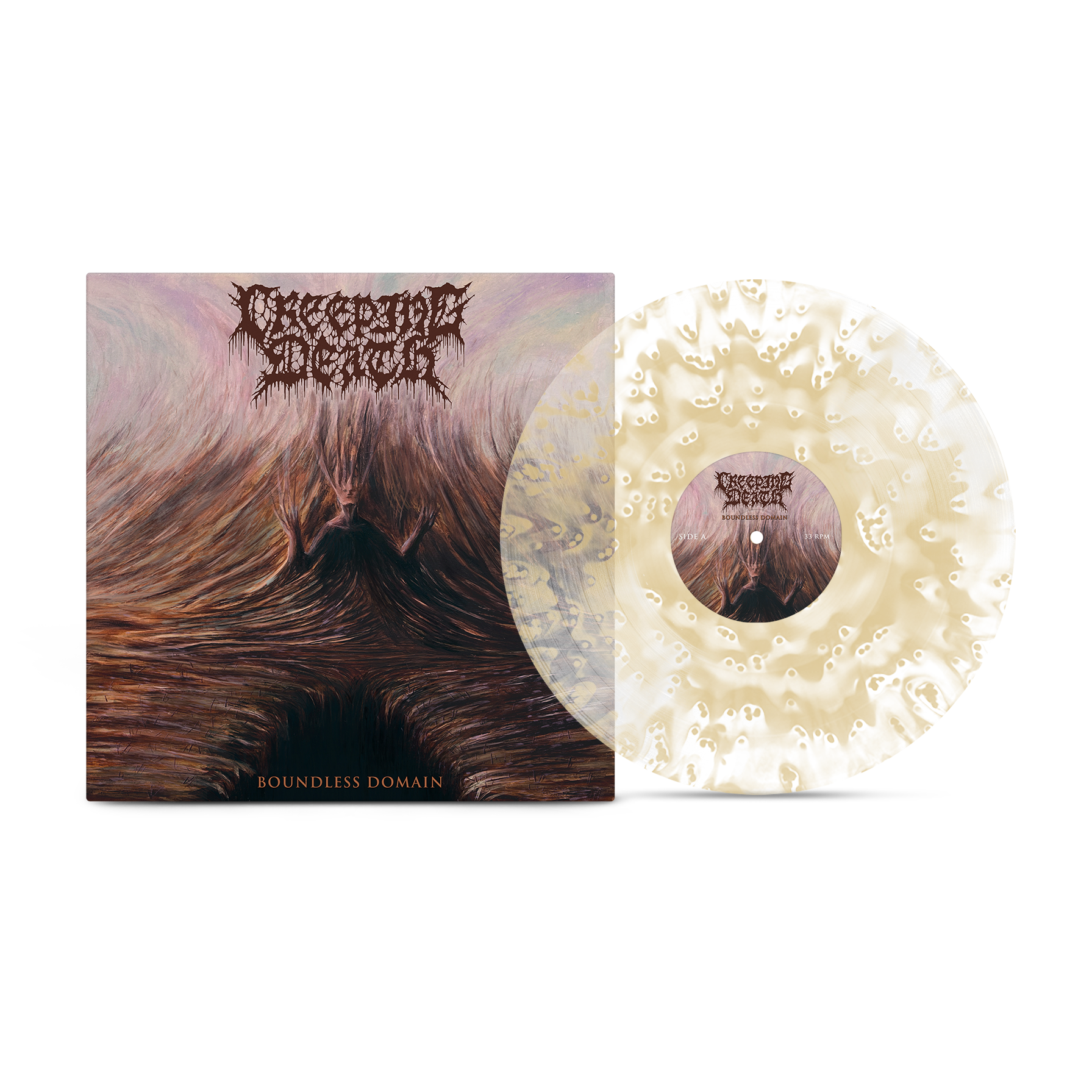 Creeping Death - Boundless Domain Clear & Tan Ghostly Vinyl MNRK Heavy