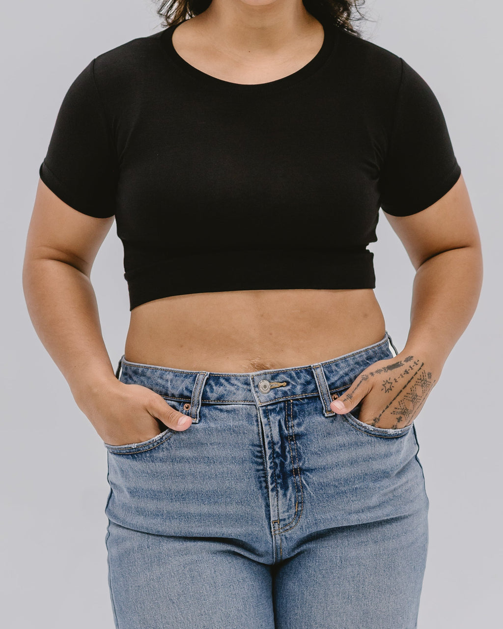Crew Neck Boyfriend Halftee HALFTEE Layering Fashions