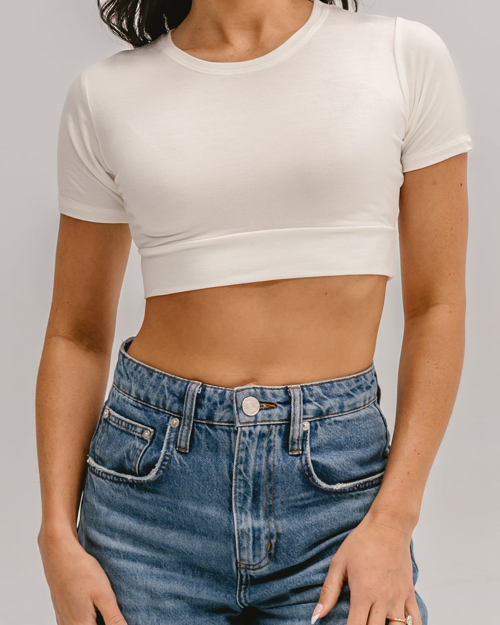 Crew Neck Boyfriend Halftee HALFTEE Layering Fashions