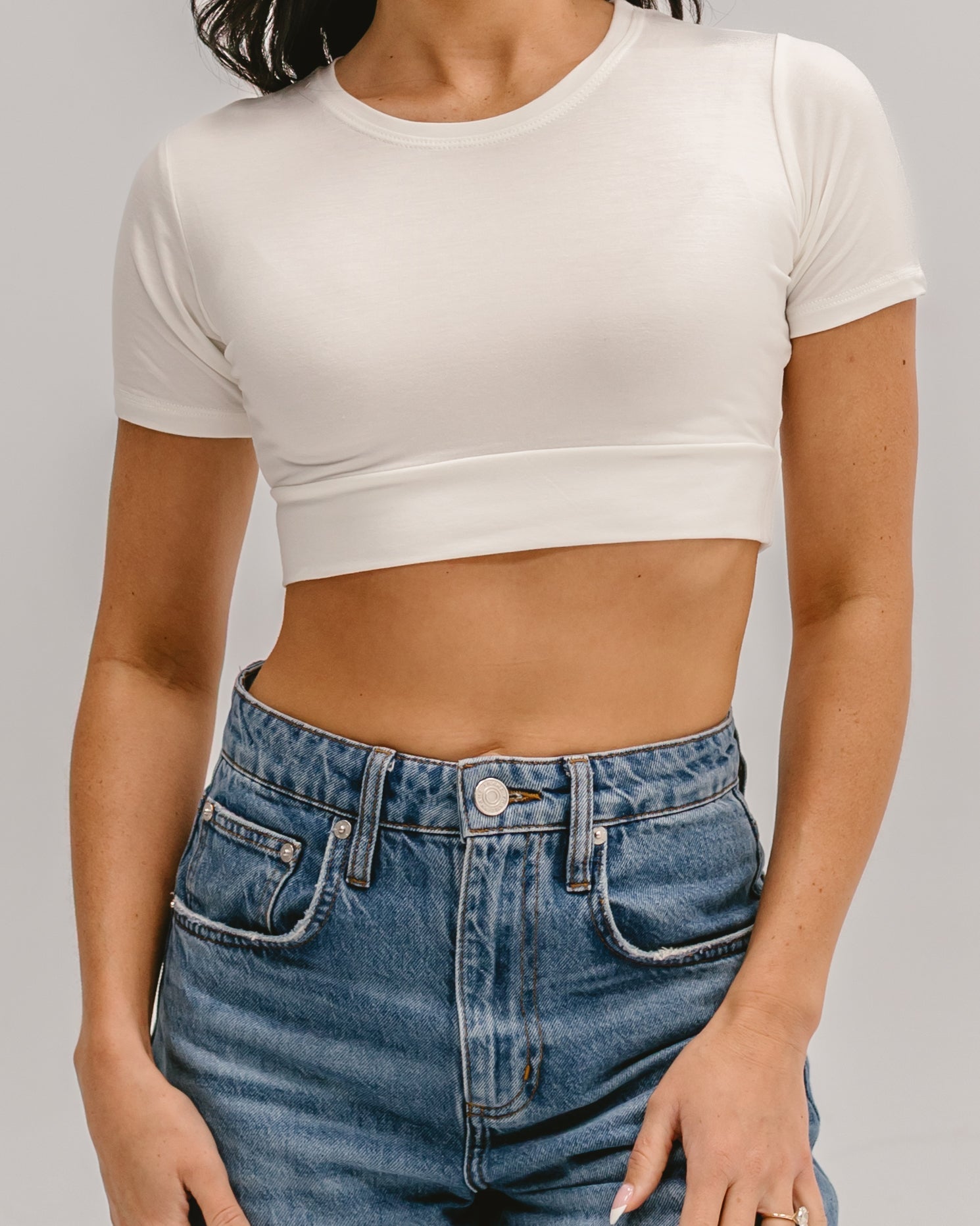 Crew Neck Boyfriend Halftee HALFTEE Layering Fashions