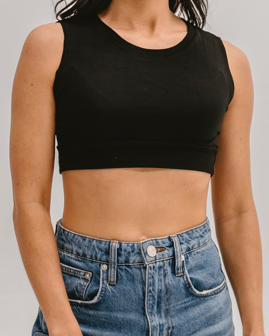Crew Neck Tank Halftee HALFTEE Layering Fashions