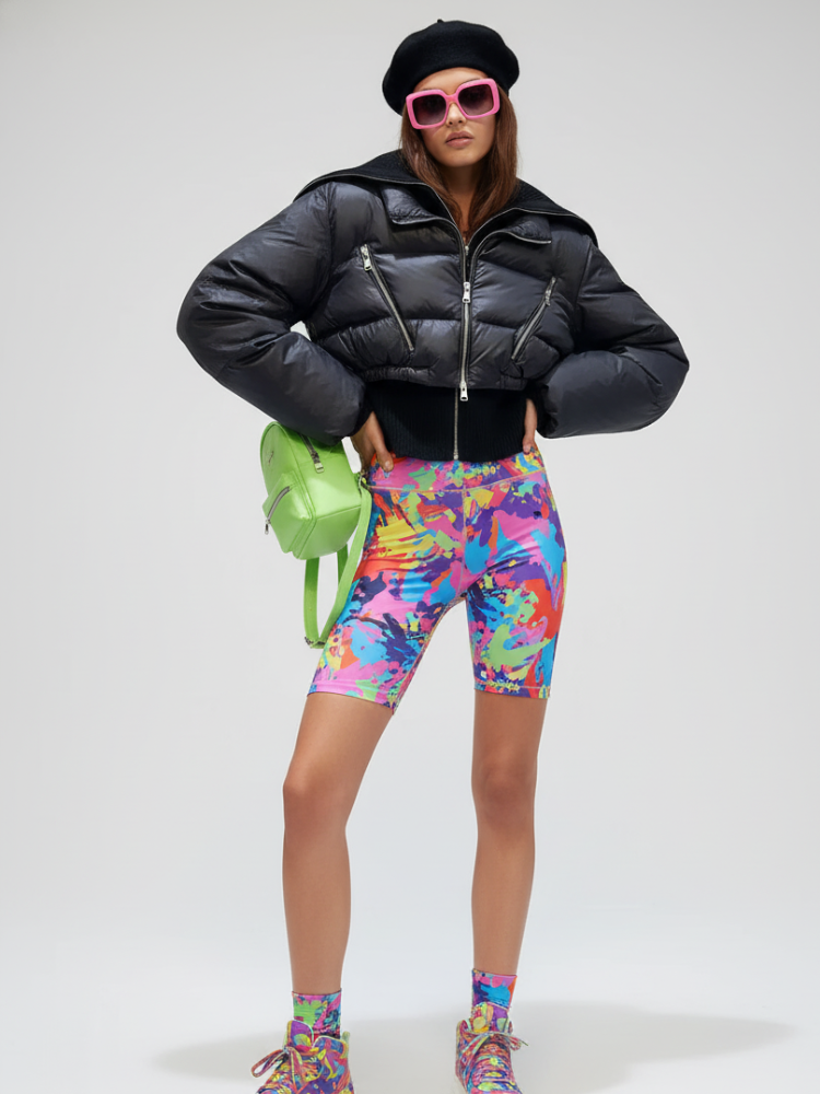 Cropped Biker Puffer Jacket LOWER EAST SIDE BYMANYC ® New York BYMANYC ® New York