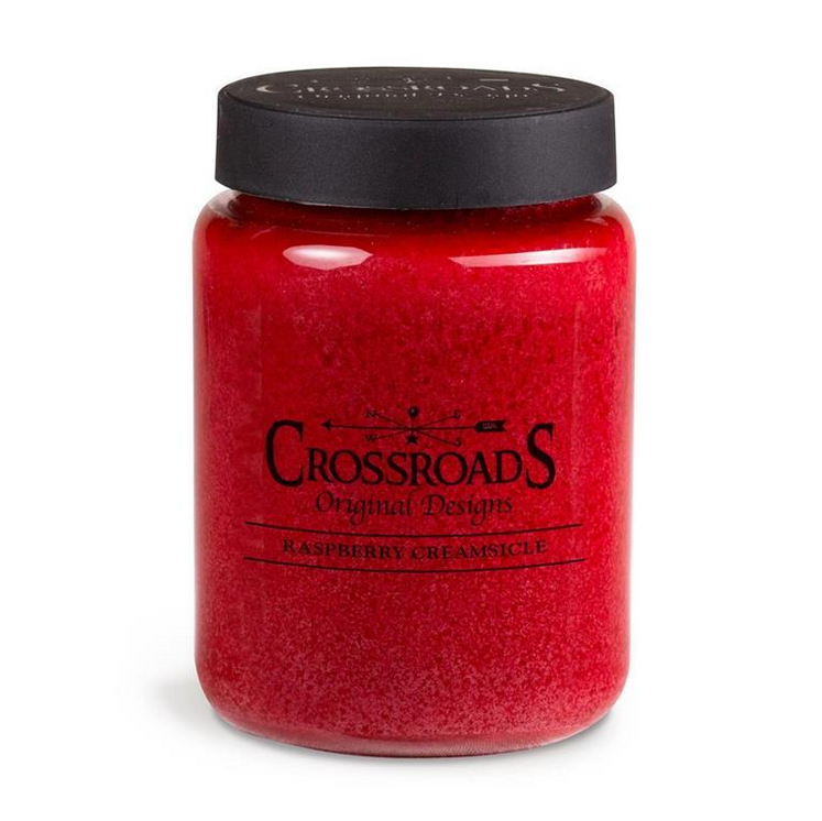 Crossroads Raspberry Creamsicle 26oz Jar Candle FashionMojos.com