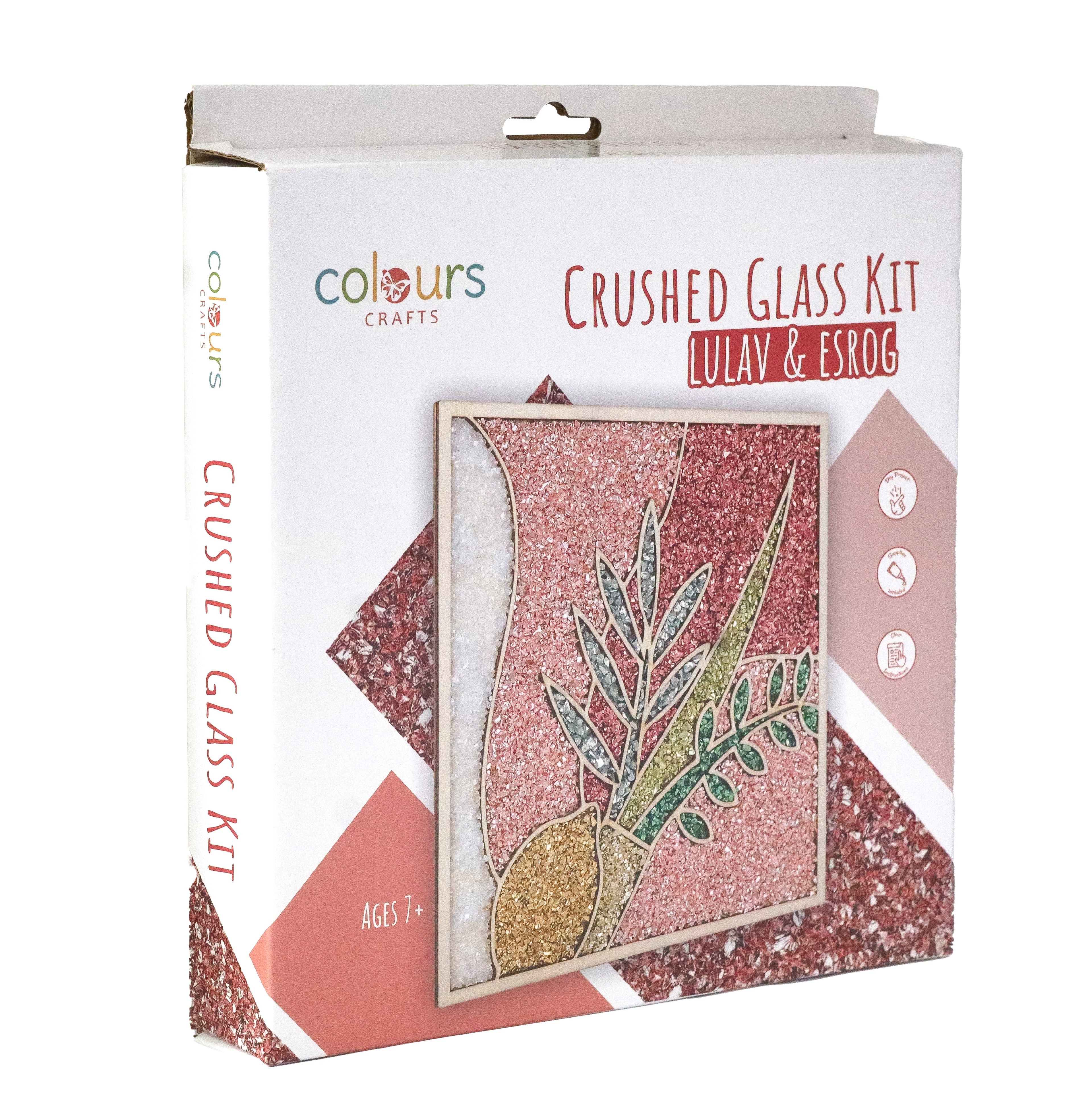 Crushed Glass Lulav and Esrog Kit Colours Crafts