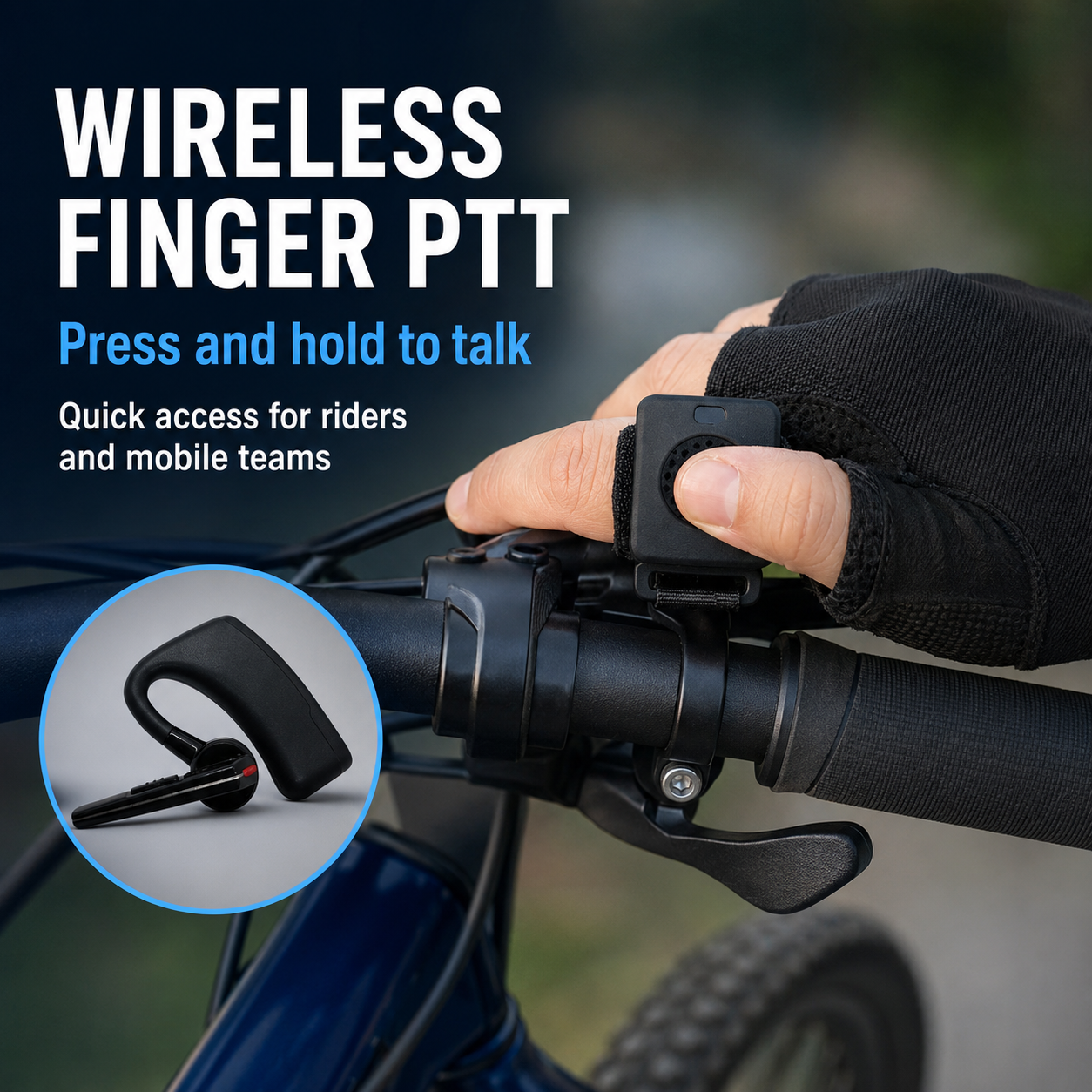 RUYAGE HB780D Bluetooth PTT Headset Kit for K-Type Walkie Talkies Ruyage Radio