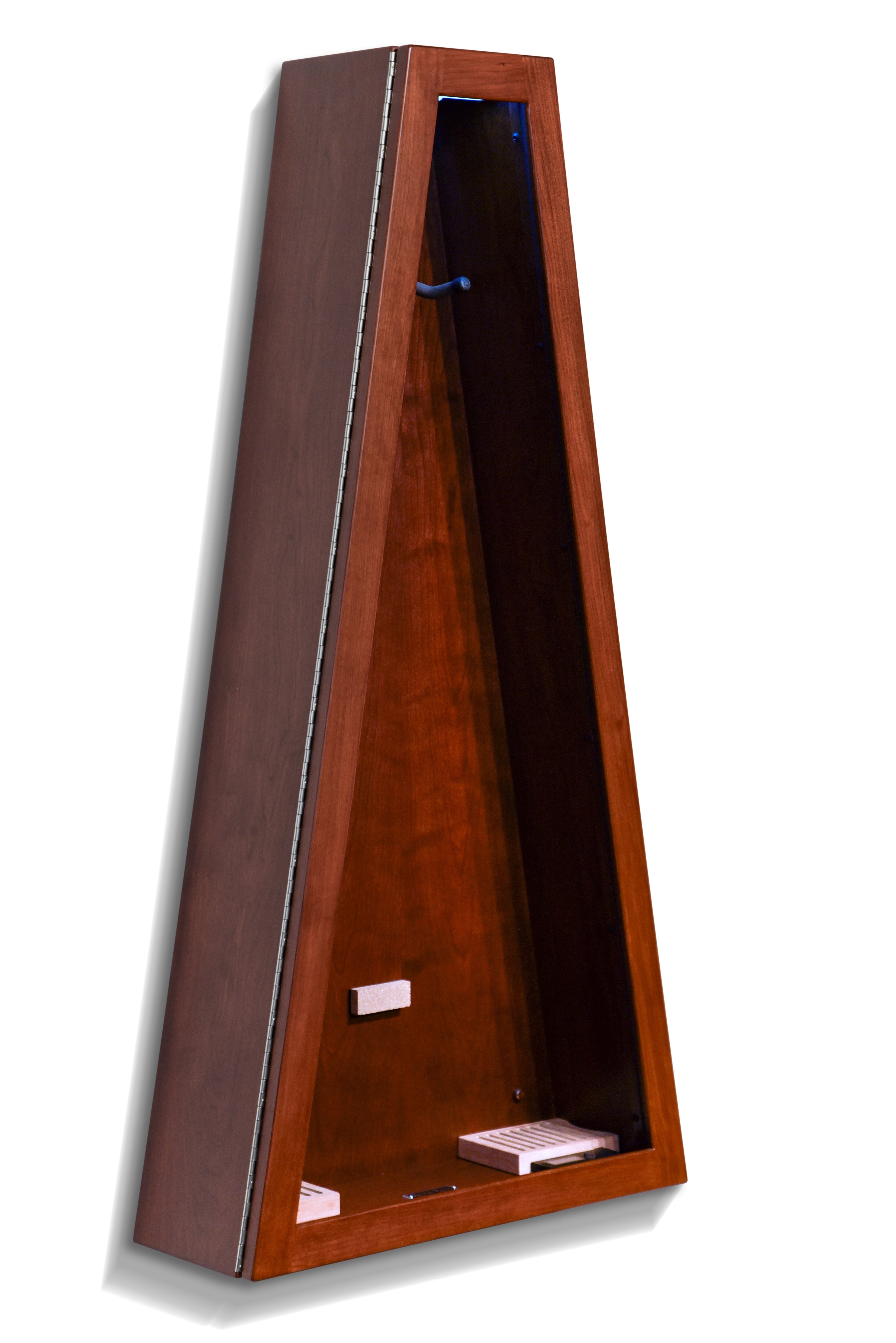 ClimaCase Triangle Humidor - Cherry with Acres Stain Acoustic Remedy Cases