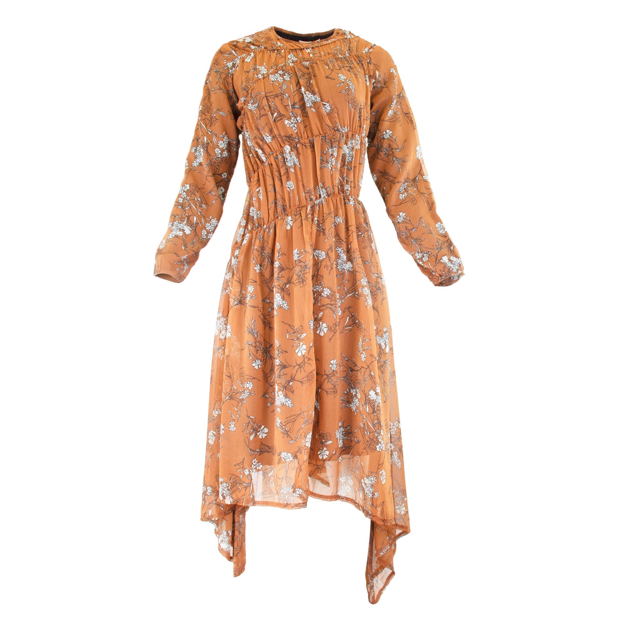 FLORAL RUST DRESS profile-nyc