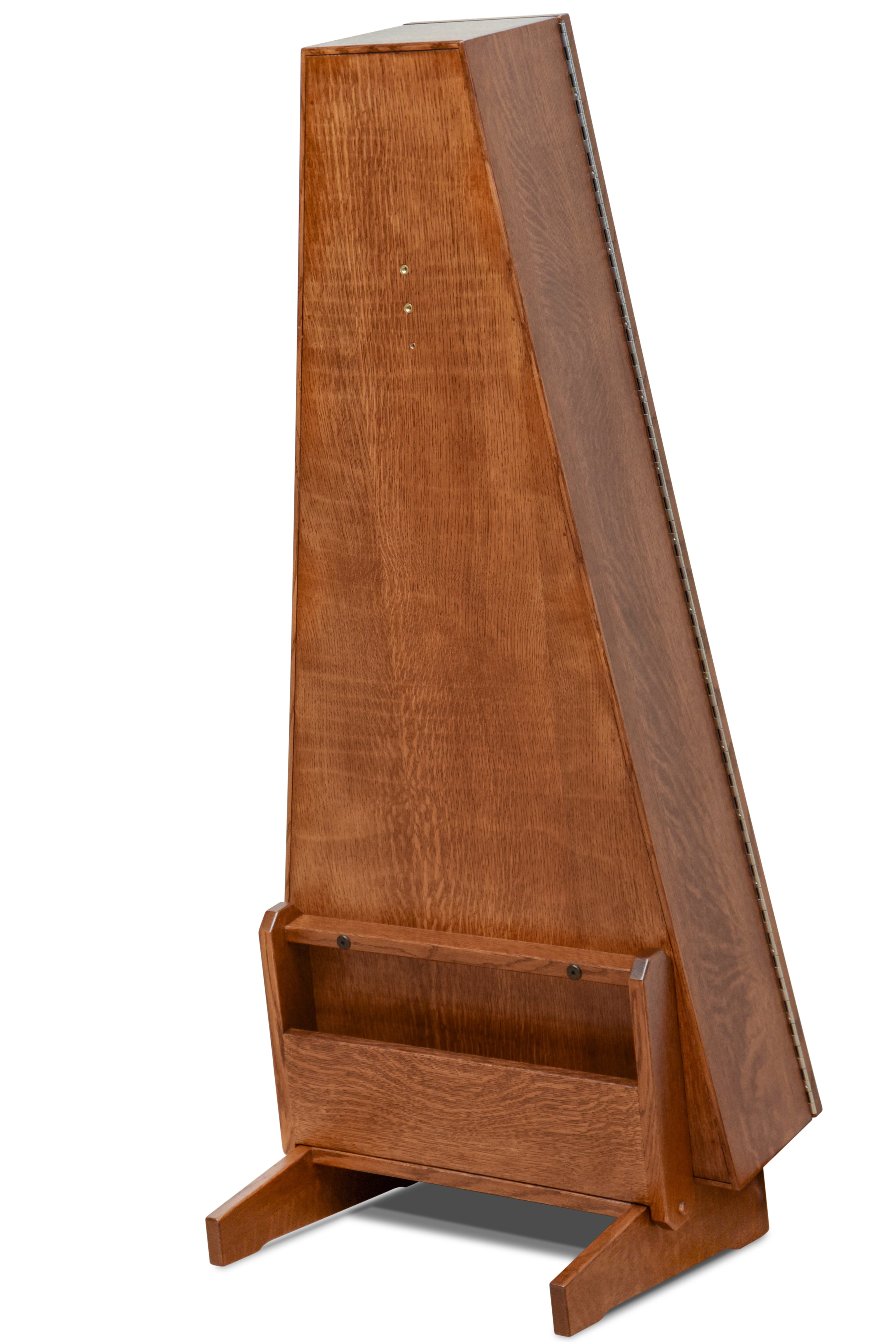 ClimaStand Triangle Humidor with Base - Quartersawn White Oak with Boston Stain Acoustic Remedy Cases