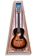 ClimaCase Triangle Humidor - Flamed Maple with Walnut Acoustic Remedy Cases