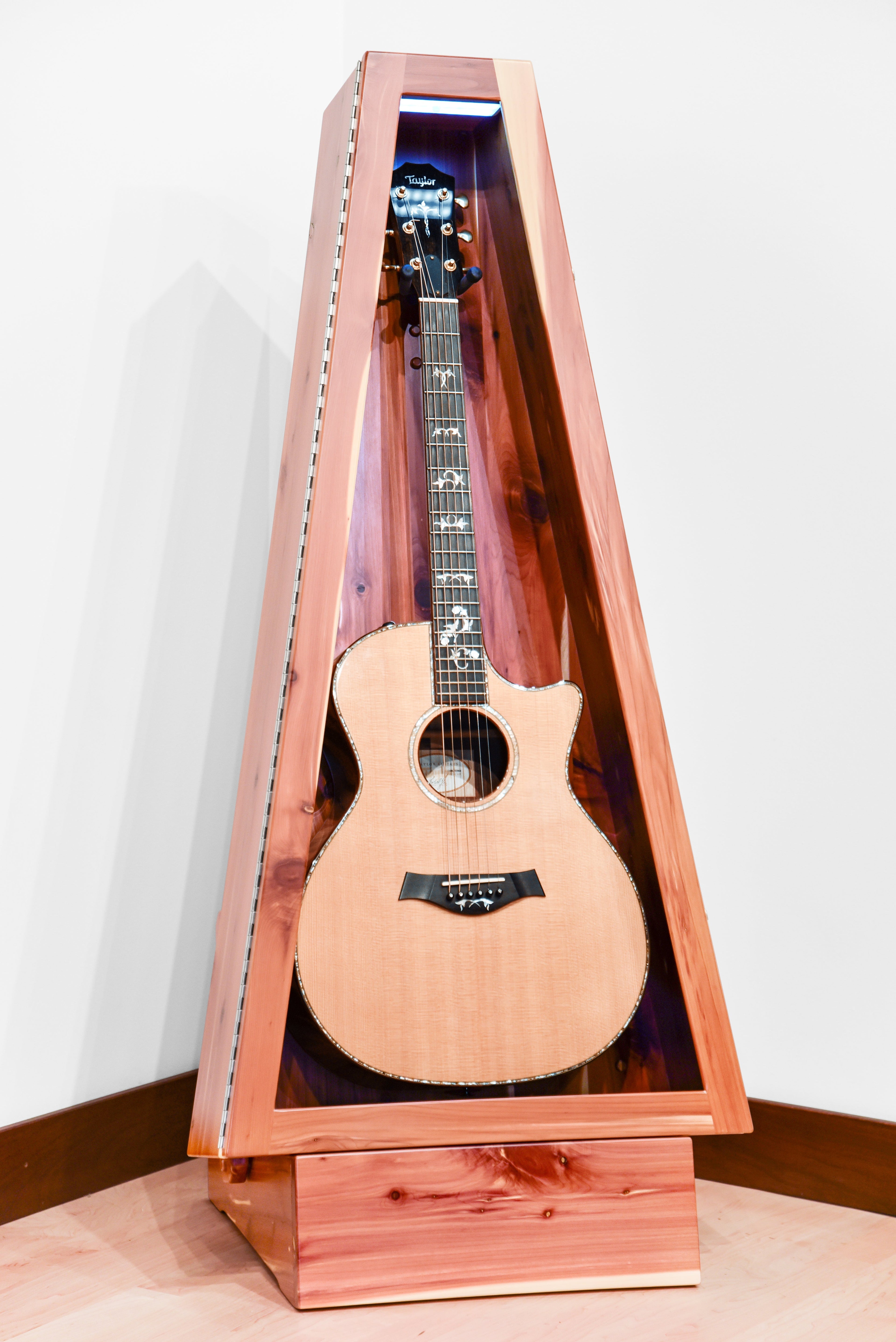 ClimaStand Triangle Humidor with Base - Cedar Acoustic Remedy Cases