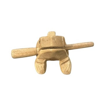 2" Wooden Musical Frog - Natural (Percussion Instrument) Music Frog Co