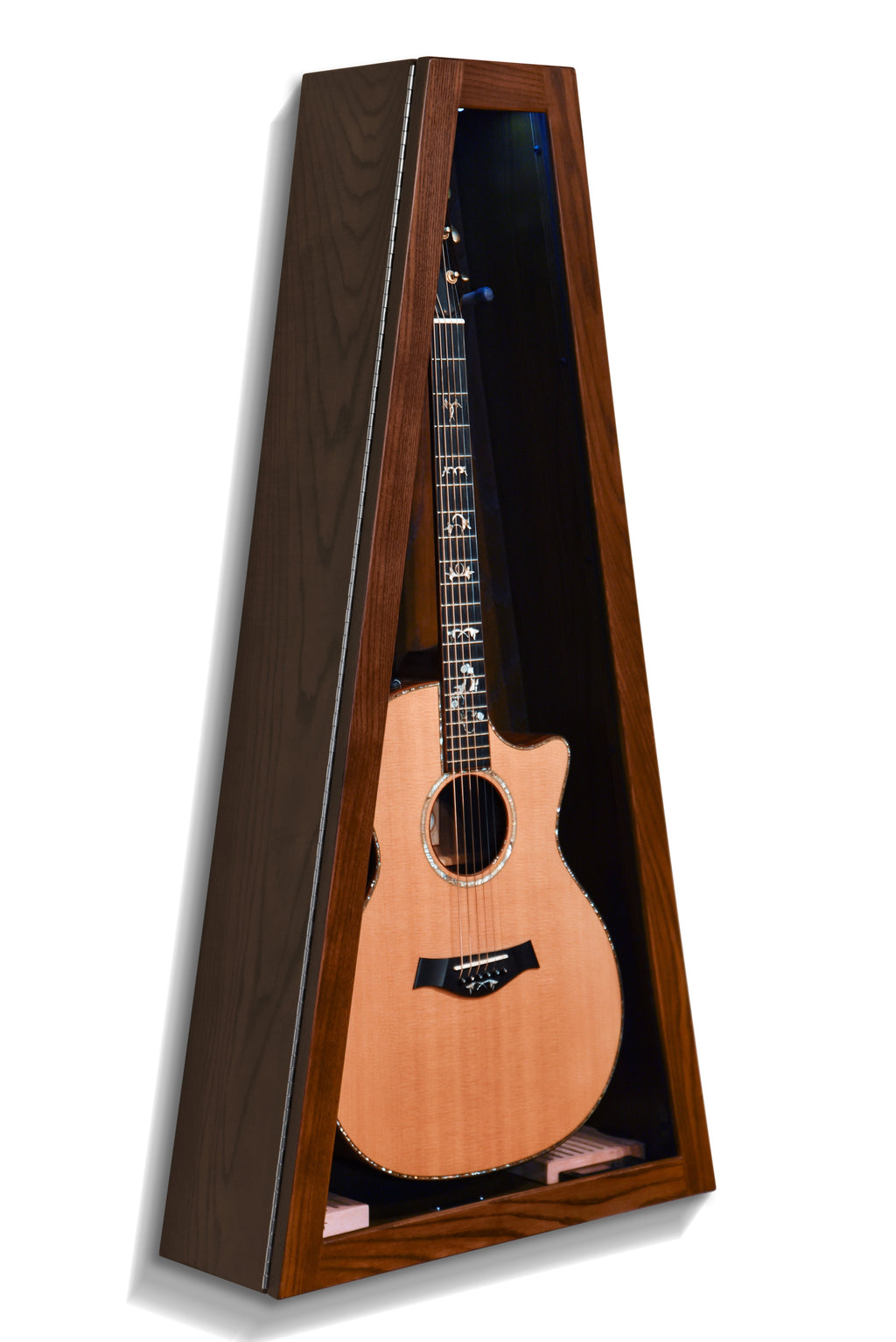 ClimaCase Triangle Humidor - Northern White Ash with Coffee Stain Acoustic Remedy Cases