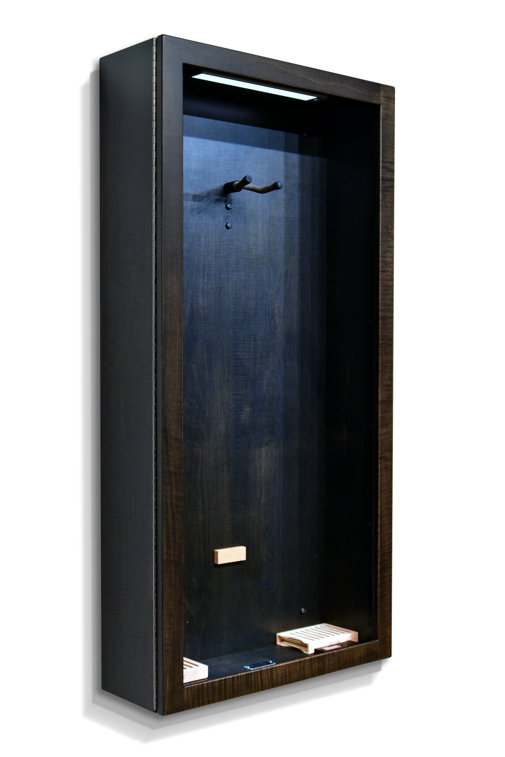ClimaCase Rectangle Humidor - Flamed Maple with Ebony Stain Acoustic Remedy Cases