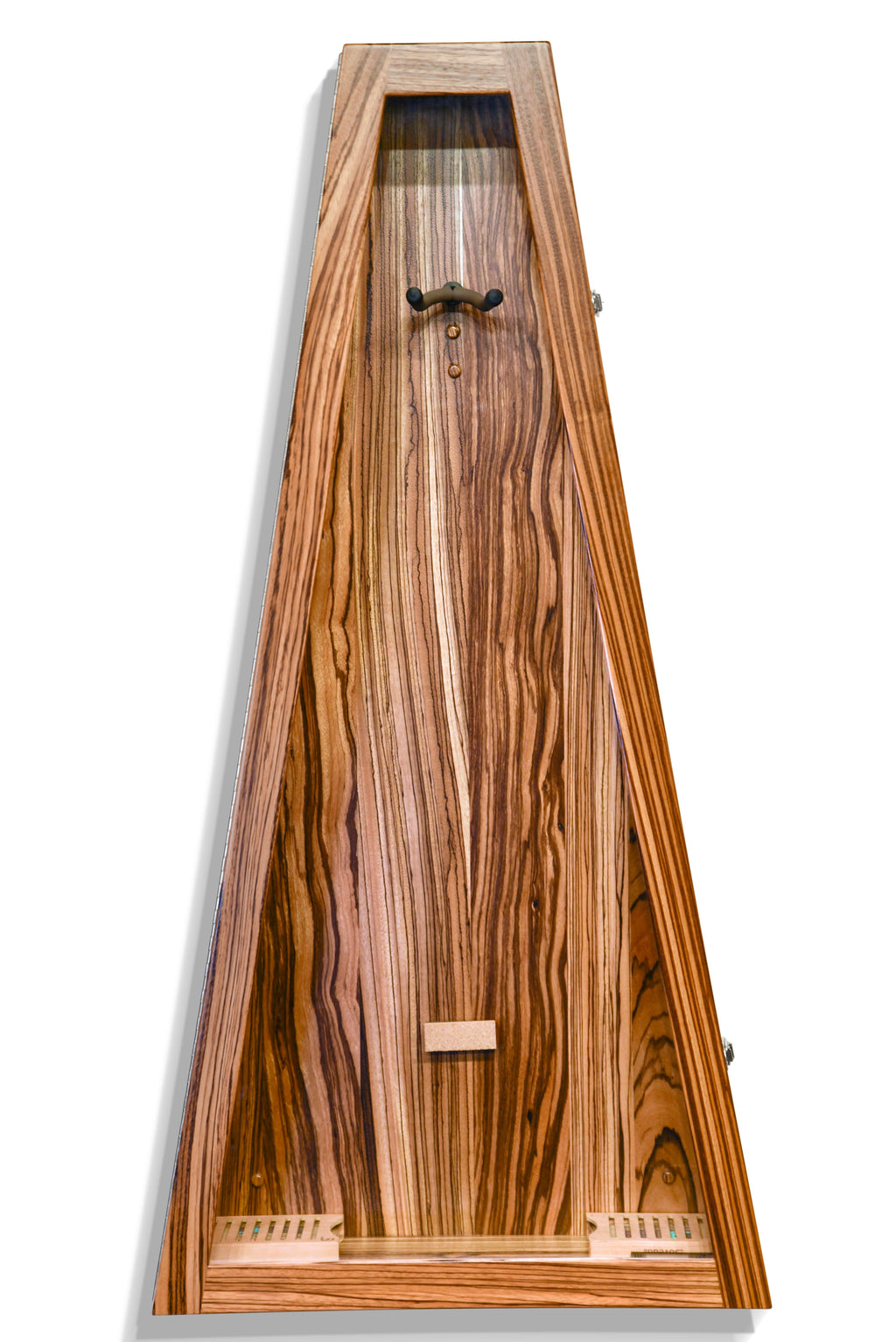 ClimaCase Triangle Humidor - Zebrawood Acoustic Remedy Cases