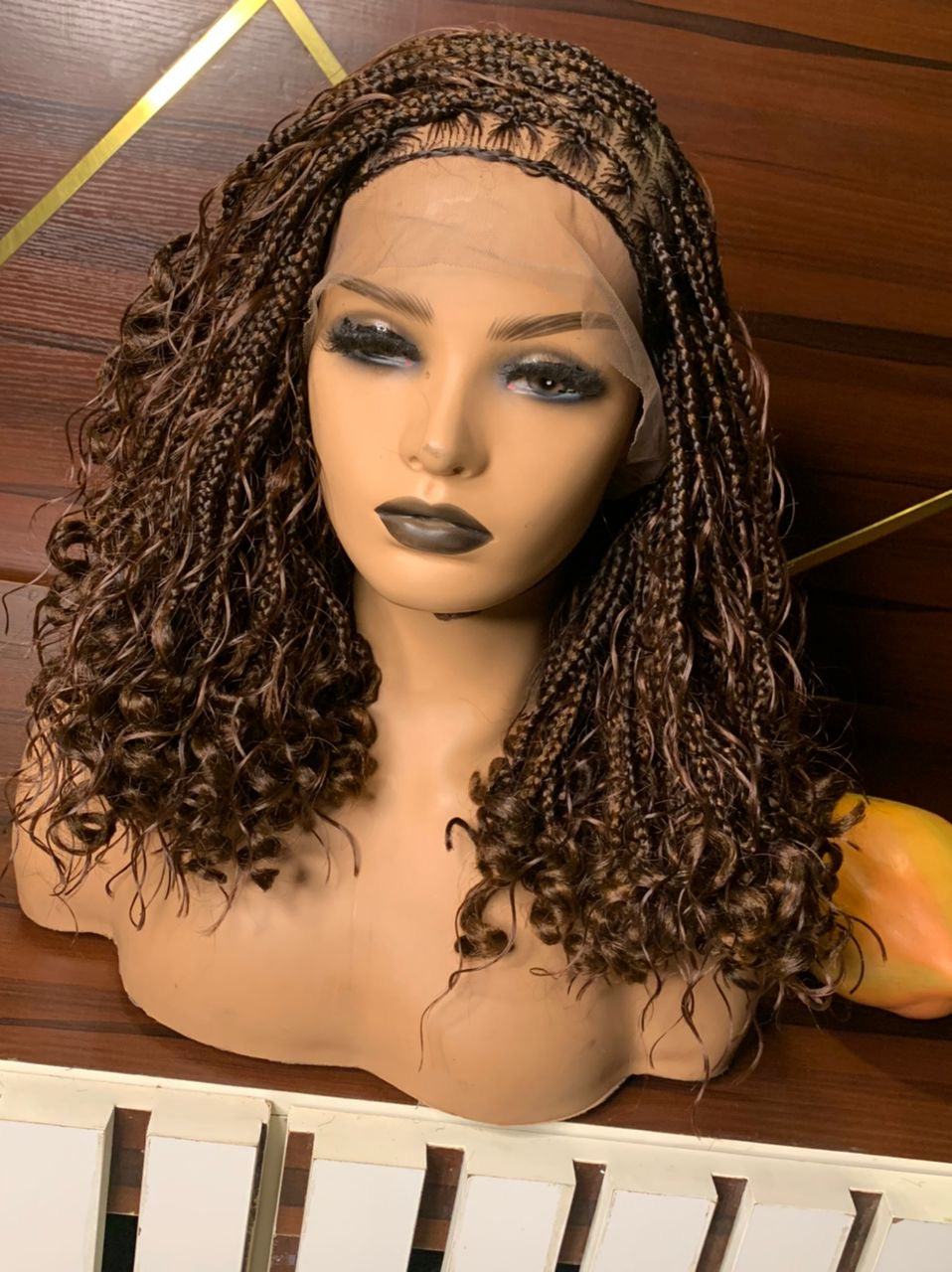 Brown short boho braids HOL stores