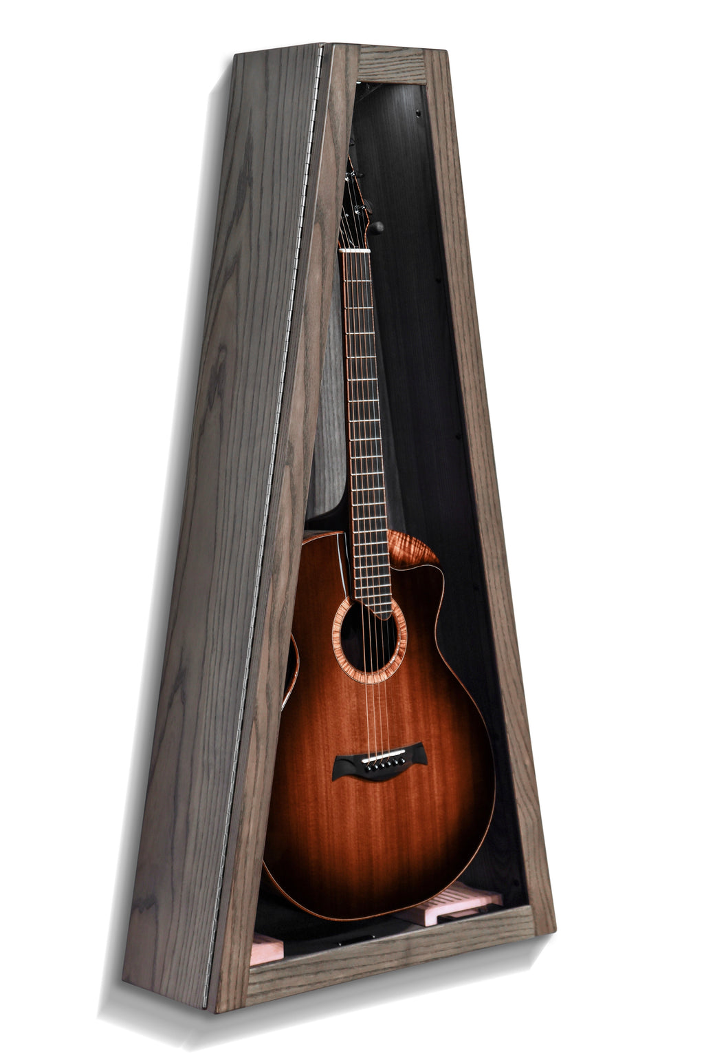 ClimaCase Triangle Humidor - Northern White Ash with Antique Slate Stain Acoustic Remedy Cases