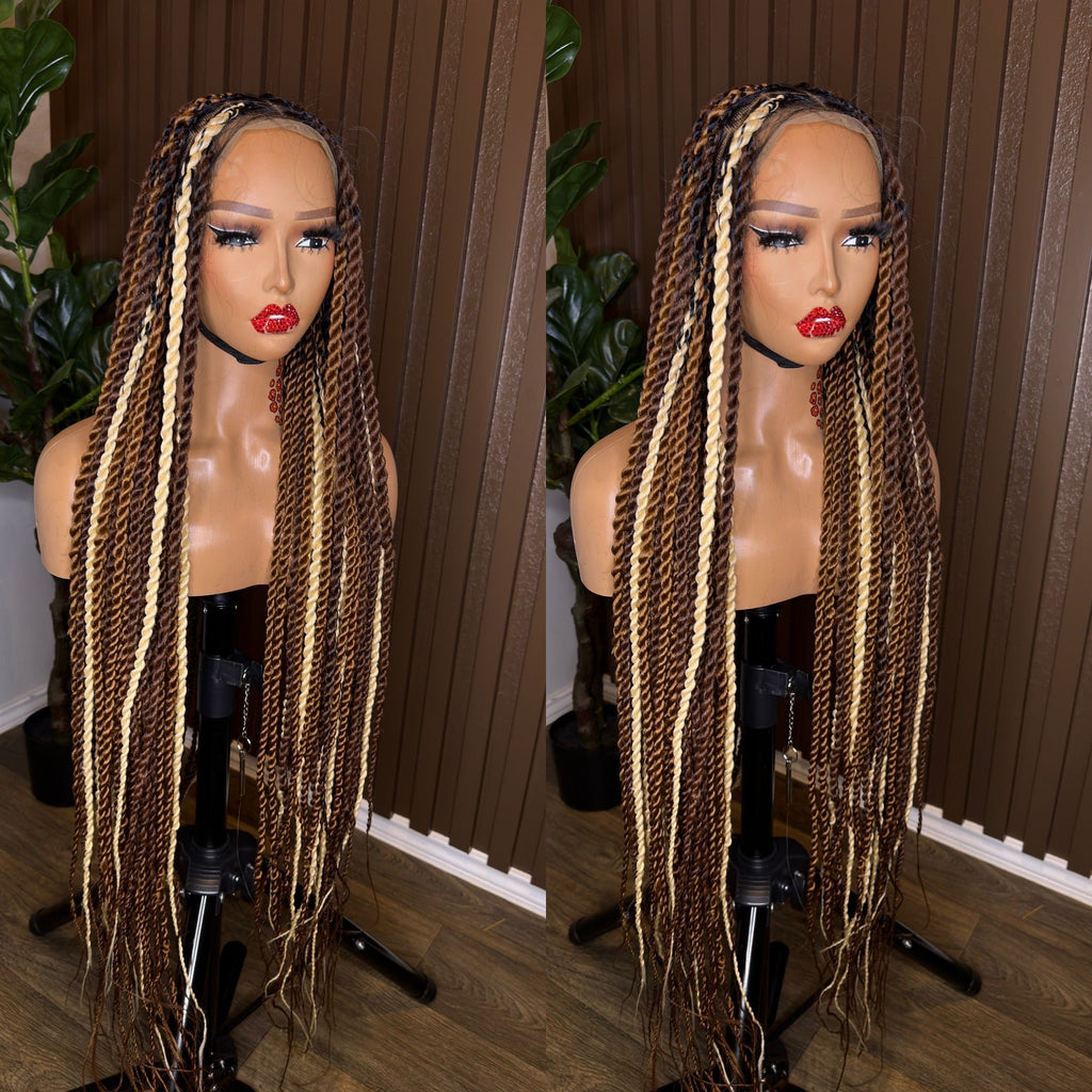 Jumbo twist two tone braided wig HOL stores