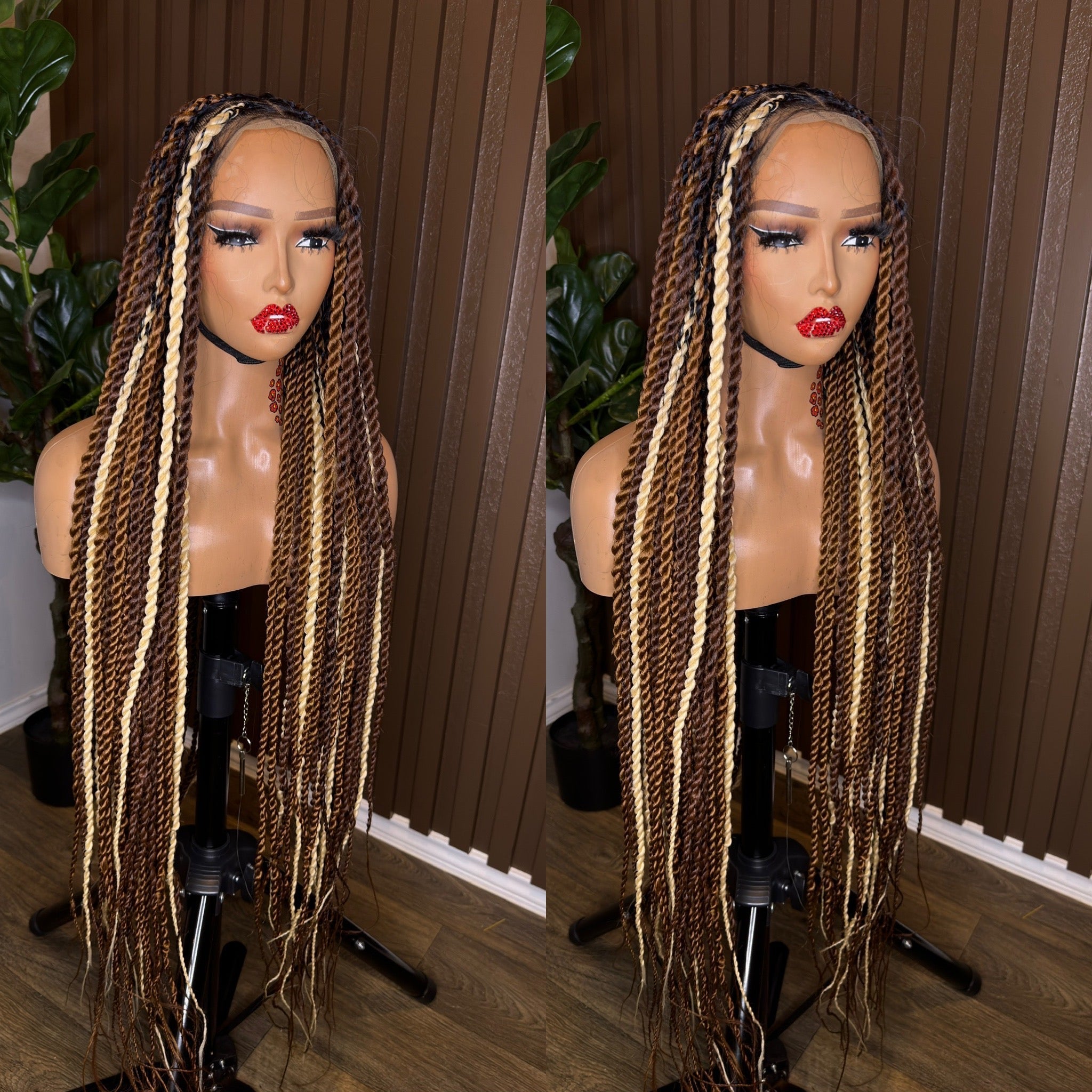 Jumbo twist two tone braided wig HOL stores