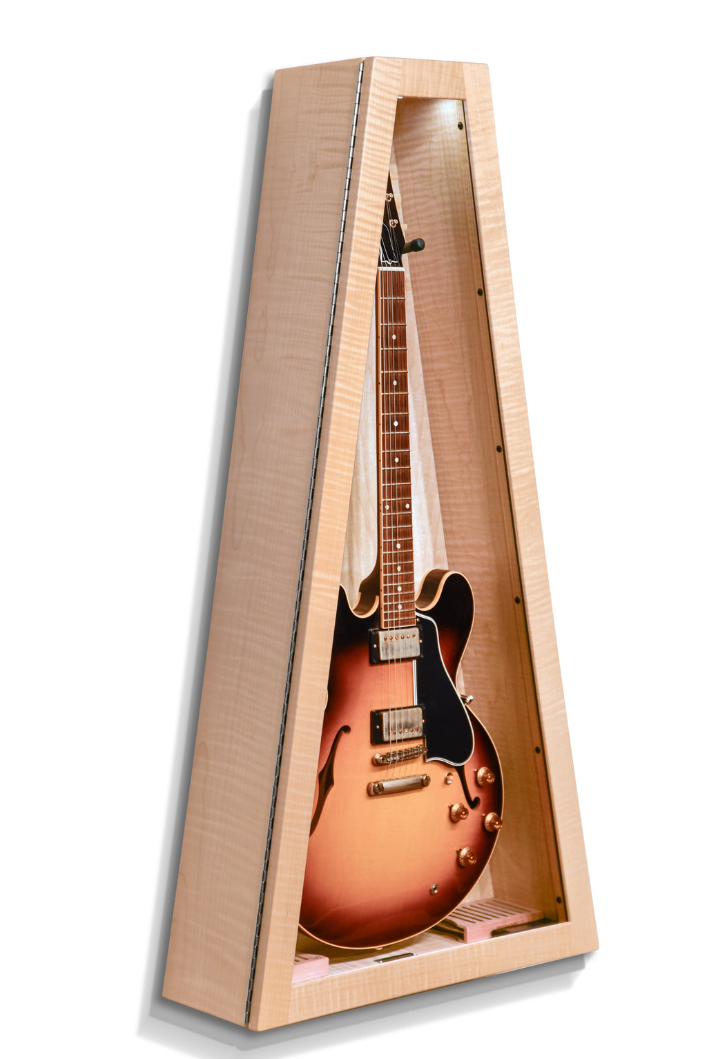 ClimaCase Triangle Humidor - Flamed Maple Acoustic Remedy Cases