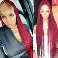 Burgundy Knotless box braided wig HOL stores