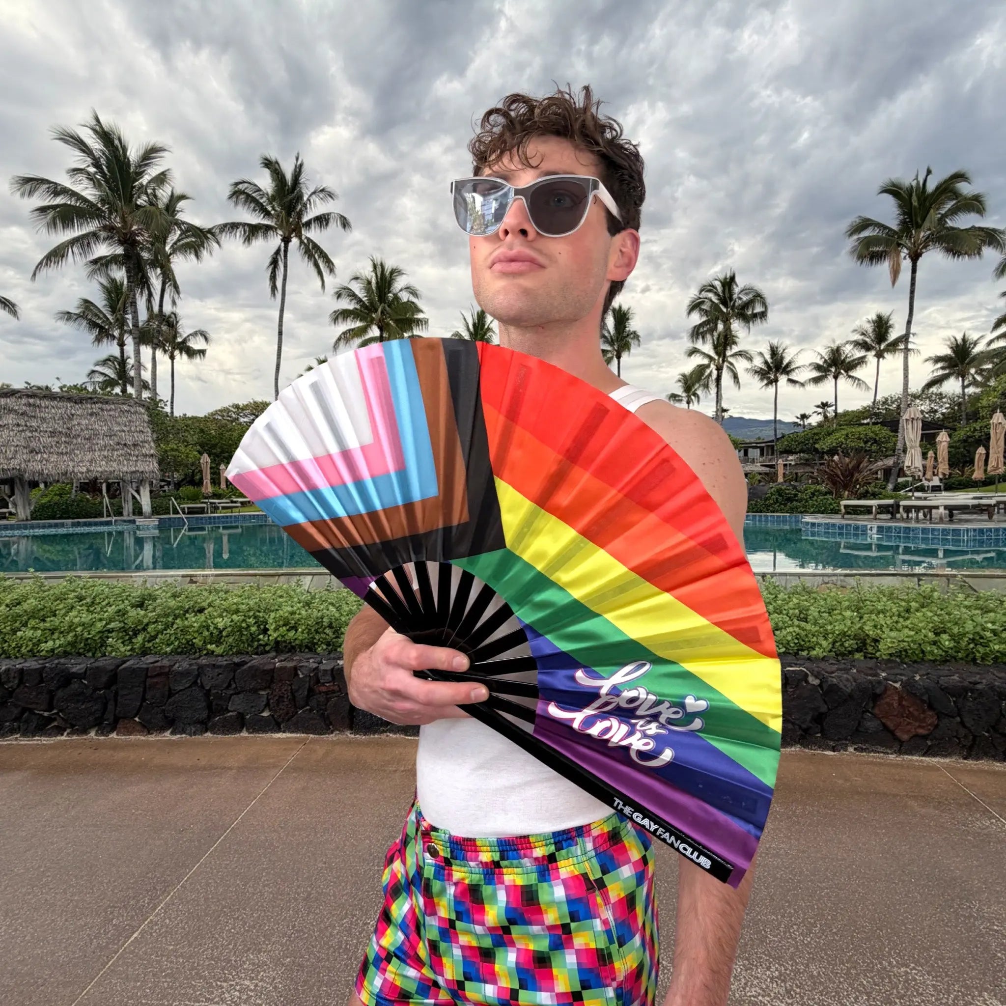 Pride Rainbow Flag Fan The Gay Fan Club
