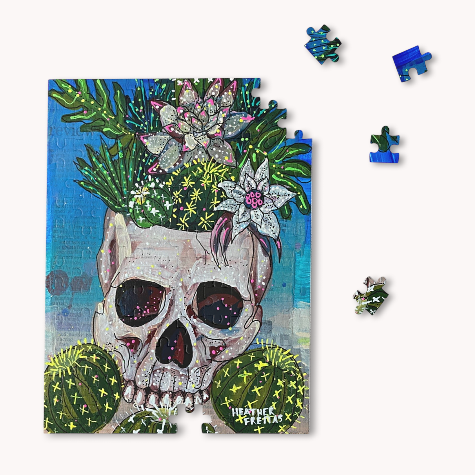 Desert Bloom Fine Art Puzzle Heather Freitas