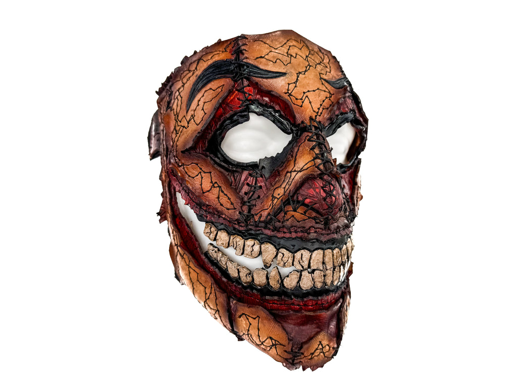 Genuine Leather Mask - GigaMyme Fleshy Edition - Handmade Mime Full Face Cover for Halloween, Performance or Cosplay Costume Rockwell Masks