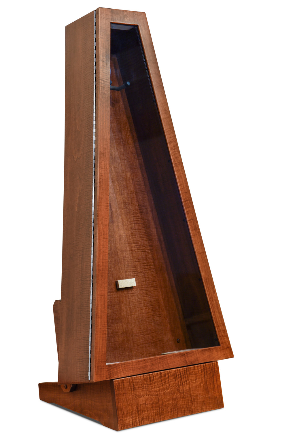 ClimaStand Triangle Humidor with Base - Flame maple with Acres Stain Acoustic Remedy Cases