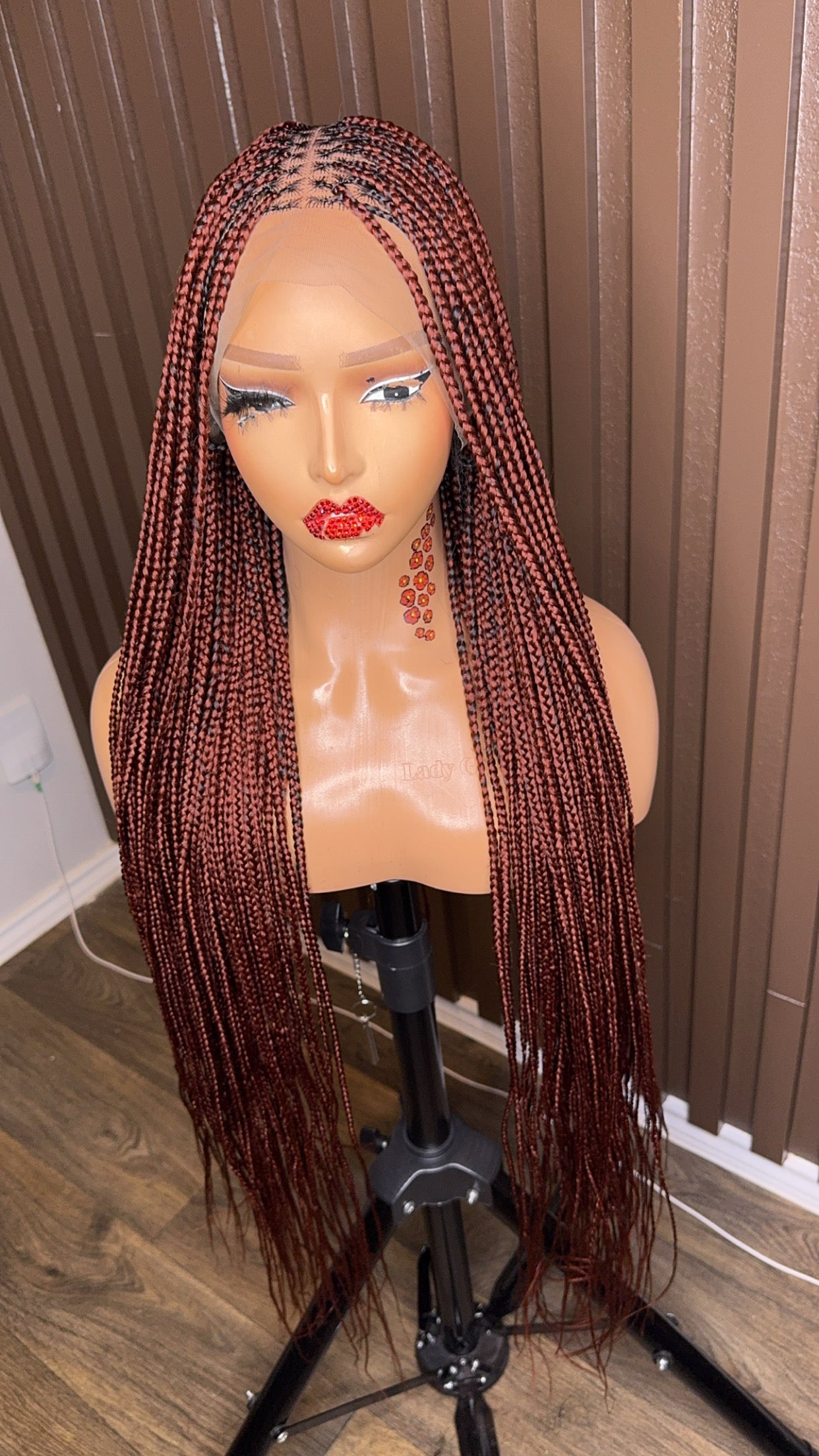 Color 350 knotless braided wig HOL stores