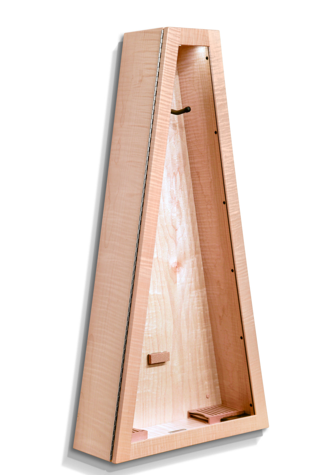 ClimaCase Triangle Humidor - Flamed Maple Acoustic Remedy Cases