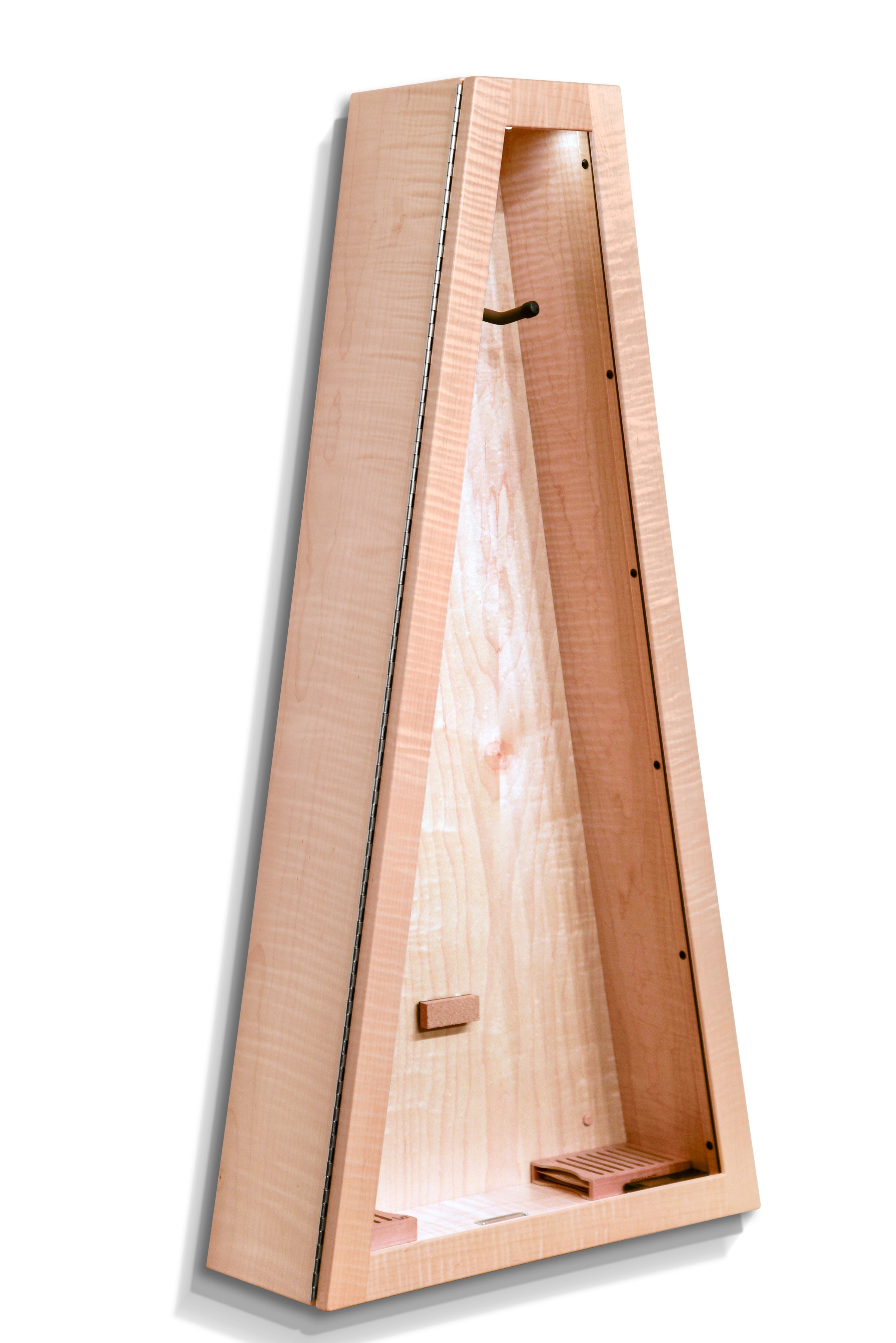 ClimaCase Triangle Humidor - Flamed Maple Acoustic Remedy Cases