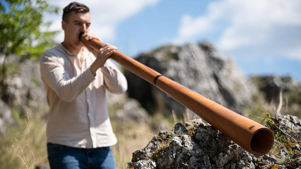 73.2" Sliced Pro Didgeridoo, Tuning D, Natural Utah Energy Healing Center