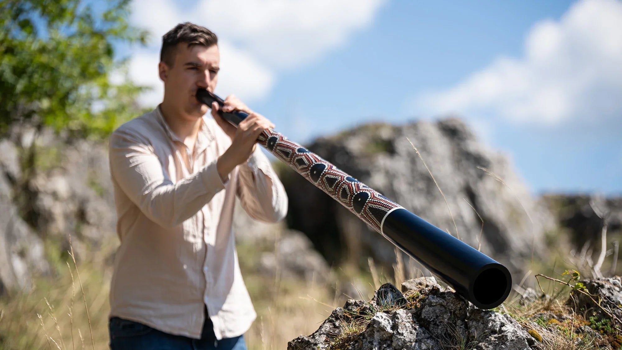 61.2" Sliced Pro Didgeridoo, Tuning E, Black Utah Energy Healing Center