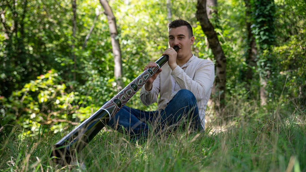 61.2" Sliced Pro Didgeridoo, Tuning E, Black Utah Energy Healing Center