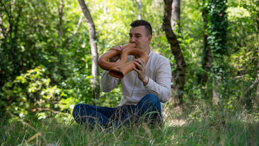 S-Shaped Pro Didgeridoo, Tuning C, Natural Utah Energy Healing Center