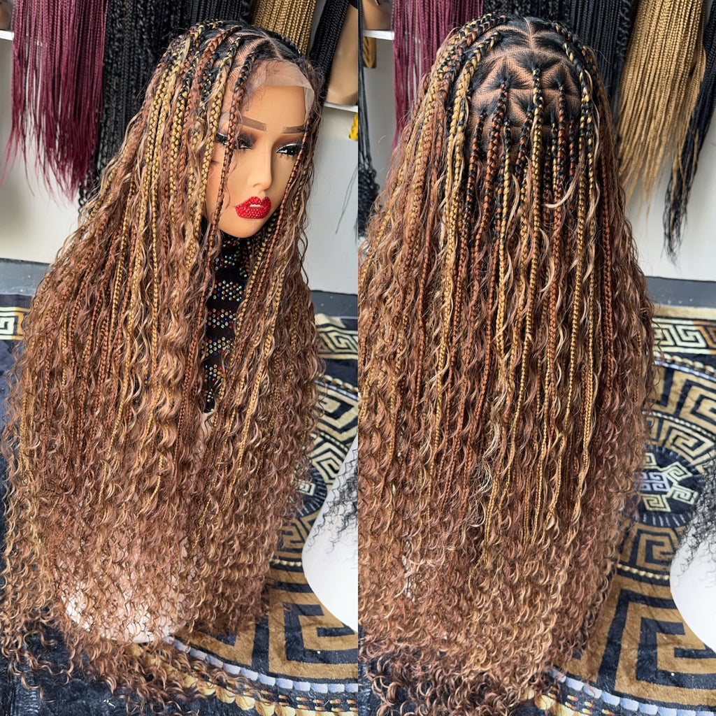 Bobo braids mix color Triangle paths HOL stores